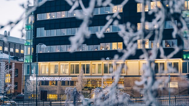 Vinter på Campus US, Linköping.