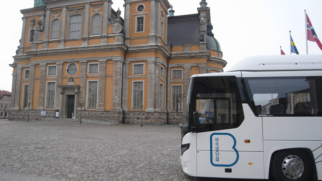 Biogasbus on tour in Kalmar