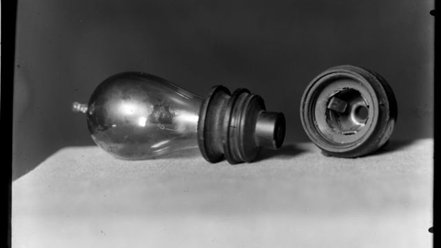 Old fashioned light bulbs.