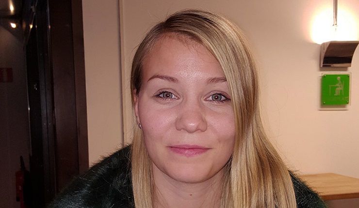  Logistiksektionen alumnevent Trappan Norrköping nov 2017. Julia Karlsson, student på SL.