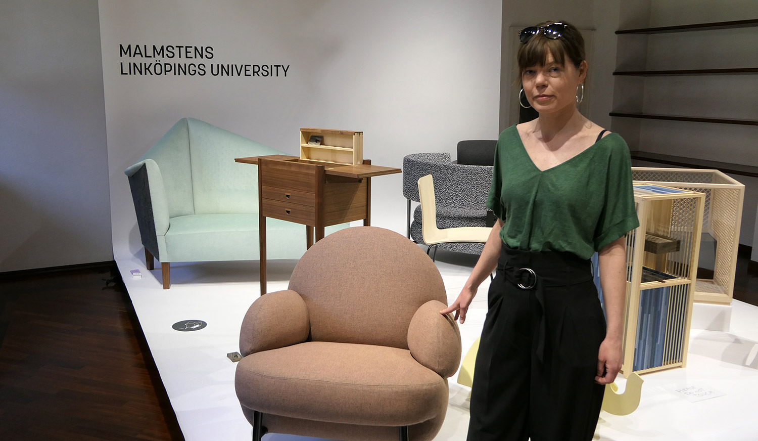 Malmstens Milan Design Week 2018 Lina Frick Meijer upholstering Iris armchair
