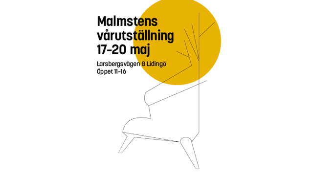 Poster Malmstens vårutställning
