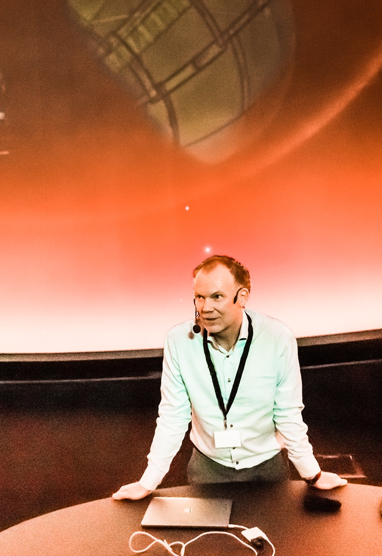Anders Ynnerman in The Dome, Norrköping