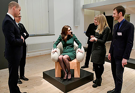 Prince William, Kate Middleton, Joel Fjällström och Rebecca Petrini 