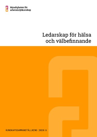 Omslag för publikation 'Ledarskap för hälsa och välbefinnande'