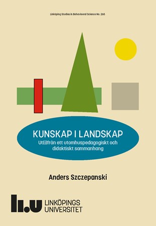 Cover of publication 'The Landscape as a Source of Knowledge: in the Context of Outdoor Education and Didactics'
