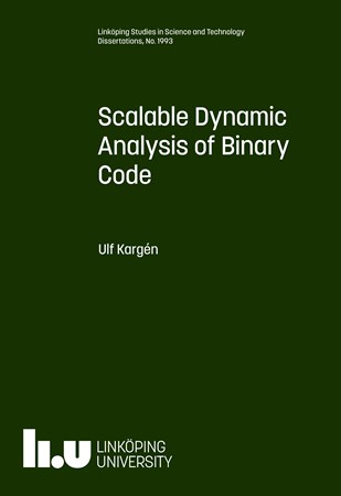Cover of publication 'Scalable Dynamic Analysis of Binary Code'