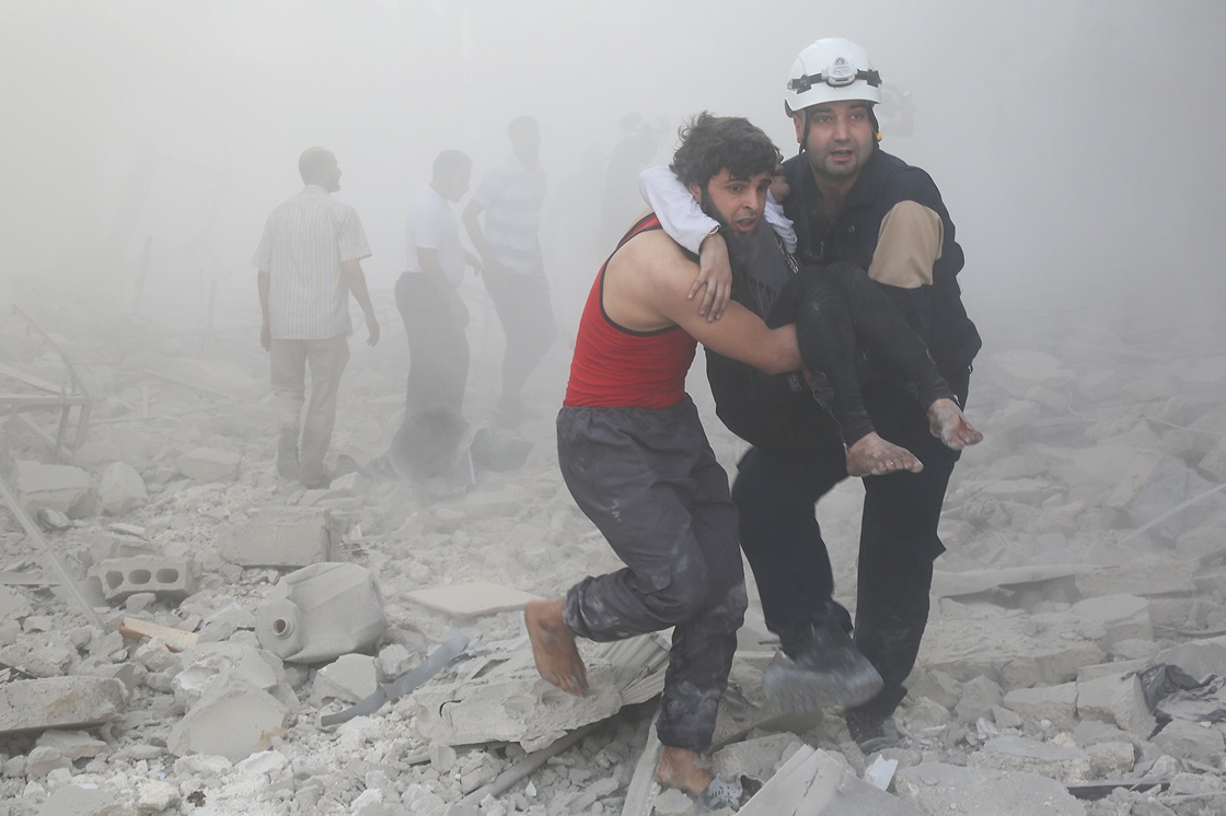 Bombning i Aleppo