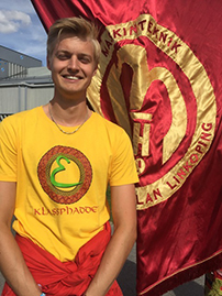 Carl Gustafsson är fadder för nya studenter 2017