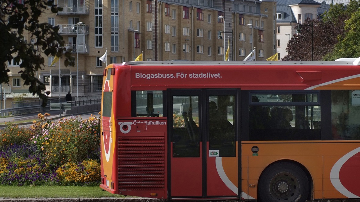 Biogasbuss i Linköping