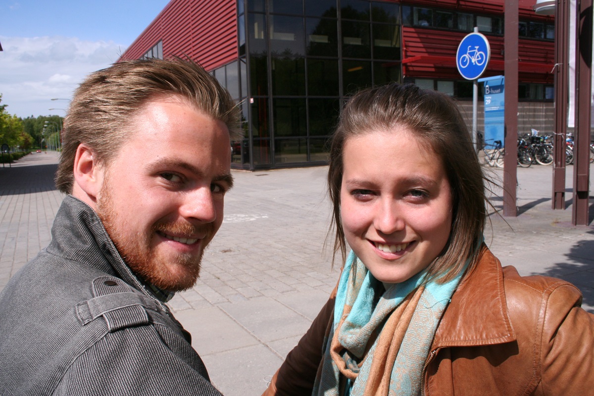 Christian Fickler och Linnéa Jedar driver nätverket Sustainergies