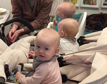 Bild på tre spädbarn, 2015: Foto: Eva Bergstedt