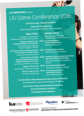 Programmet för konferensen 2016