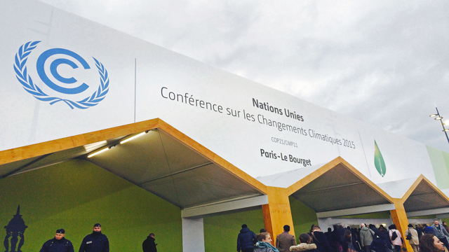 Bilden från klimatförhandlingarna i Paris. Picture from COP21