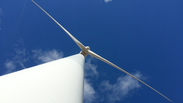 bilden visar vindkraftverk. Picture shows windmill