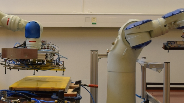 Utrustning i robotik lab vid Linköpings universitet
