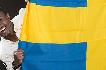 del av svensk flagga