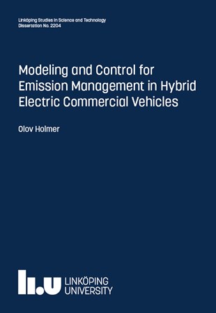 Cover of publication 'Modeling and Control for Emission Management in Hybrid Electric Commercial Vehicles'