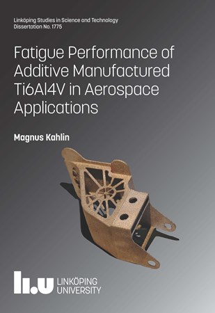 Cover of publication 'Fatigue Performance of Additive Manufactured Ti6Al4V in Aerospace Applications'