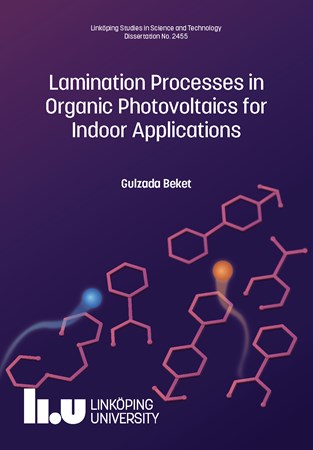 Cover of publication 'Lamination Processes in Organic Photovoltaics for Indoor Applications'