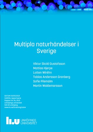 Omslag för publikation 'Multipla naturhändelser i Sverige'