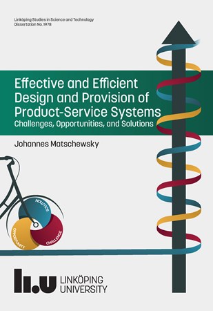 Cover of publication 'Effective and efficient design and provision of product-service systems: challenges, opportunities, and solutions'