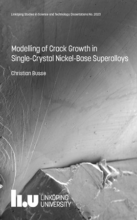Cover of publication 'Modelling of Crack Growth in Single-Crystal Nickel-Base Superalloys'