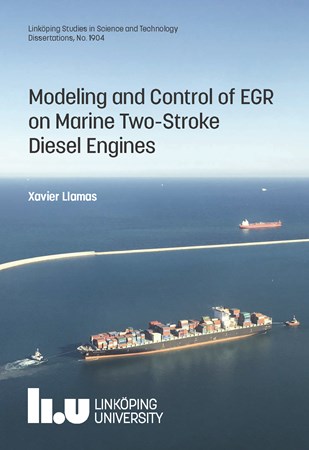 Cover of publication 'Modeling and Control of EGR on Marine Two-Stroke Diesel Engines'