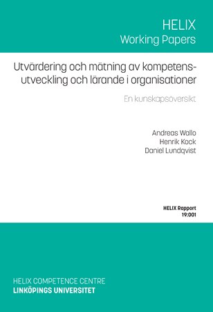 Omslag för publikation 'Utvärdering och mätning av kompetensutveckling och lärande i organisationer: En kunskapsöversikt'