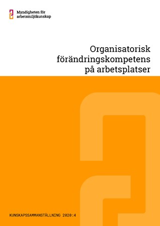 Omslag för publikation 'Organisatorisk förändringskompetens på arbetsplatser'