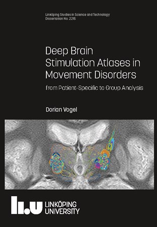 Omslag för publikation 'Deep Brain Stimulation Atlases in Movement Disorders: from Patient-Specific to Group Analysis'