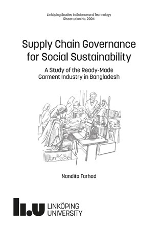Omslag för publikation 'Supply Chain Governance for Social Sustainability: A Study of the Ready-Made Garment Industry in Bangladesh'