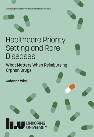 Omslag för publikation 'Healthcare Priority Setting and Rare Diseases: What Matters When Reimbursing Orphan Drugs'