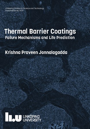 Cover of publication 'Thermal Barrier Coatings: Failure Mechanisms and Life Prediction'