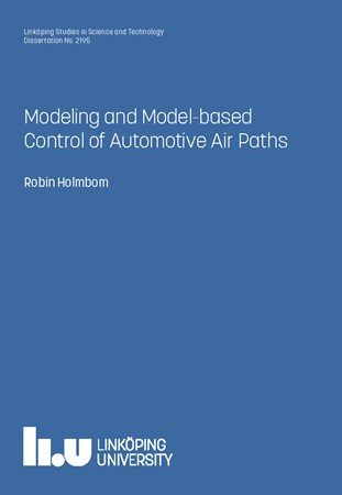Cover of publication 'Modeling and Model-based Control of Automotive Air Paths'