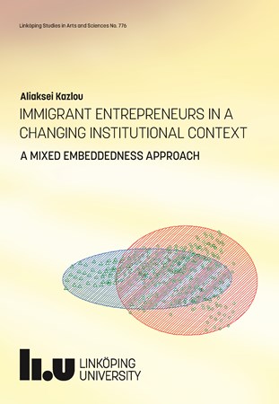 Cover of publication 'Immigrant entrepreneurs in a changing institutional context: a mixed embeddedness approach'