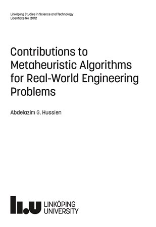 Omslag för publikation 'Contributions to Metaheuristic Algorithms for Real-World Engineering Problems'