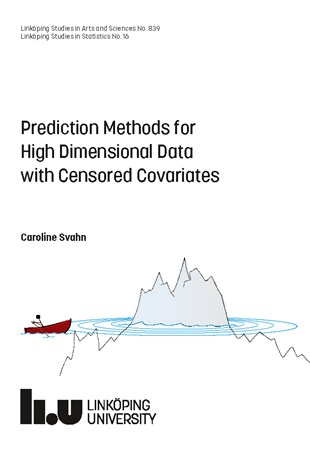 Cover of publication 'Prediction Methods for High Dimensional Data with Censored Covariates'