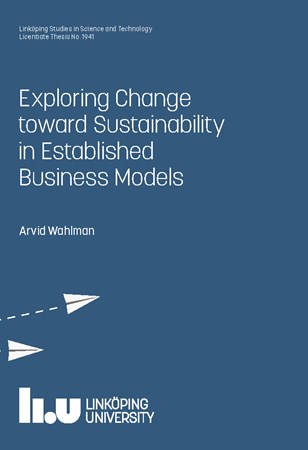 Cover of publication 'Exploring Change toward Sustainability in Established Business Models'