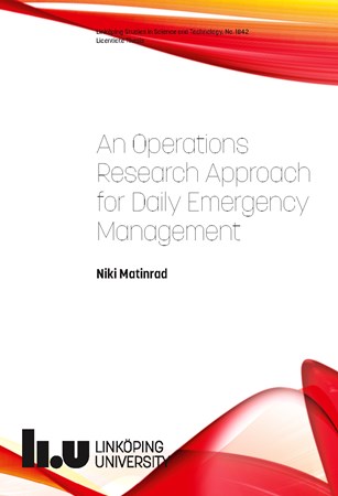 Omslag för publikation 'An Operations Research Approach for Daily Emergency Management'