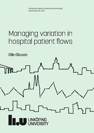 Cover of publication 'Managing variation in hospital patient flows'