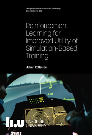 Cover of publication 'Reinforcement Learning for Improved Utility of Simulation-Based Training'