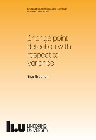 Omslag för publikation 'Change point detection with respect to variance'