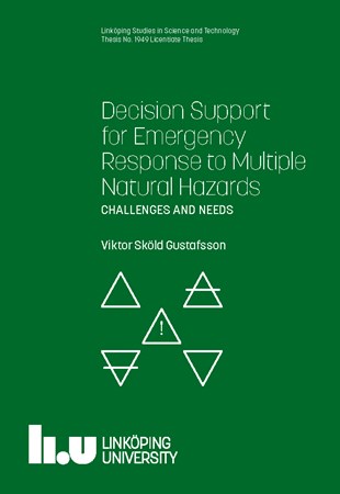 Omslag för publikation 'Decision Support for Emergency Response to Multiple Natural Hazards: CHALLENGES AND NEEDS'