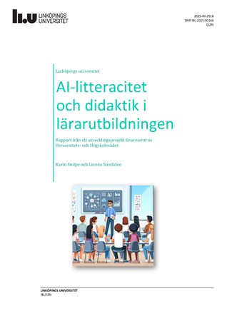Omslag för publikation 'AI-litteracitet och didaktik i lärarutbildningen'