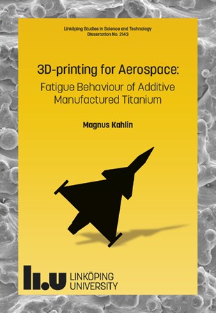 Cover of publication '3D-printing for Aerospace: Fatigue Behaviour of Additively Manufactured Titanium'