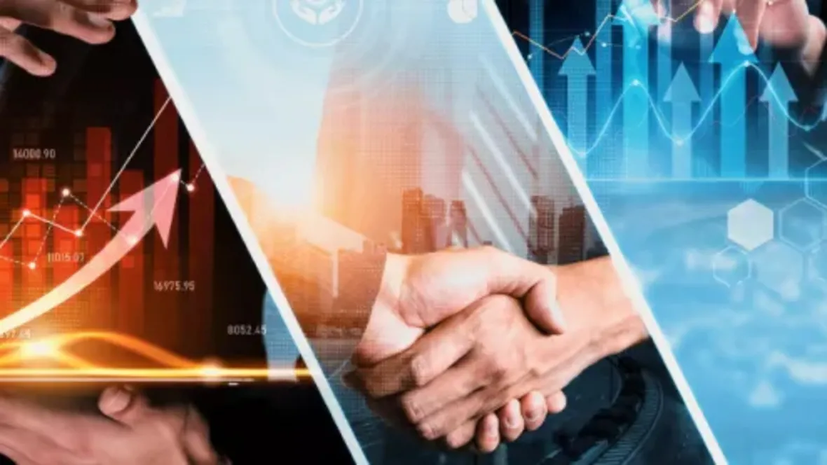 collage with pictures of hands shaking