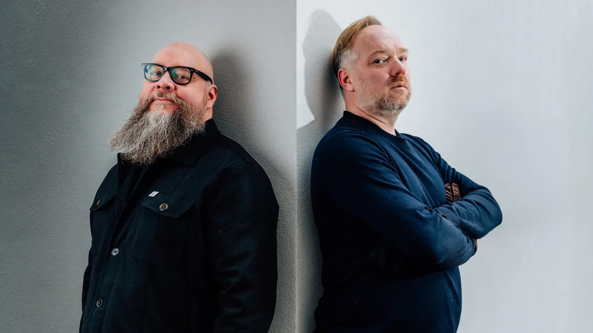 Portrait of Daniel Västfjäll and Gustav Tinghög