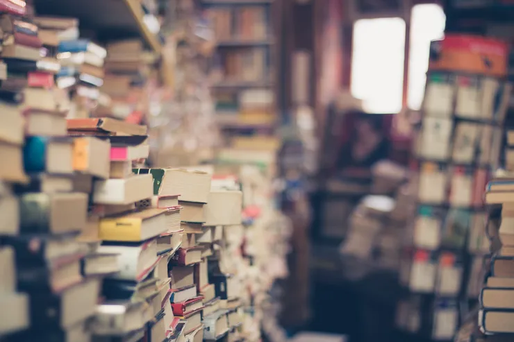 Piles of books