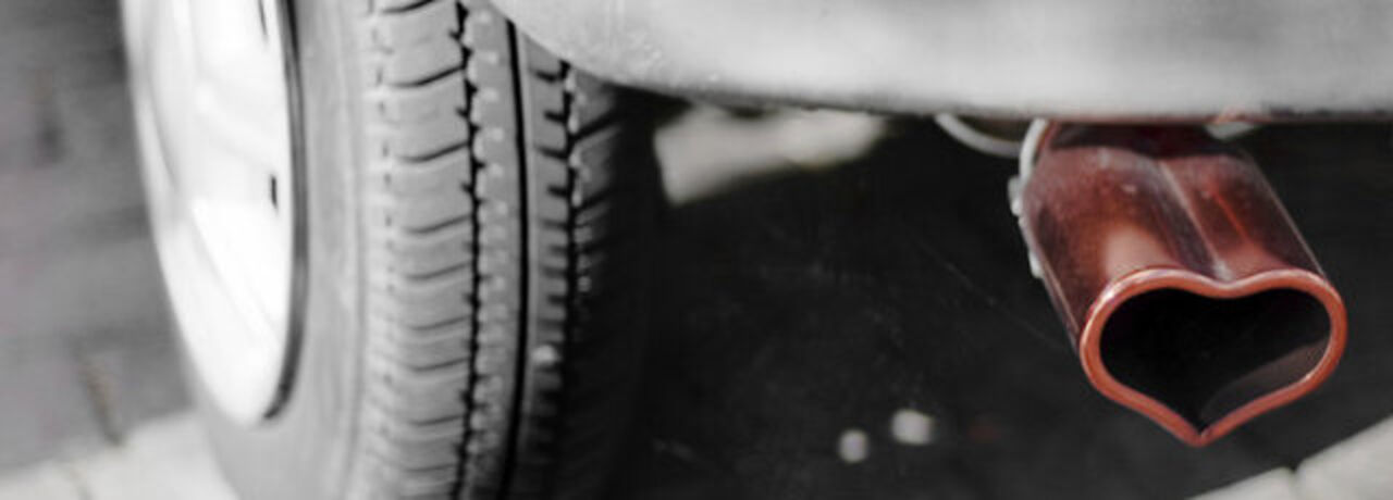 Ett avgasrör i form av ett hjärta